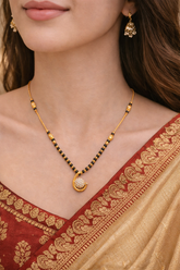 Elegant Crescent Mangalsutra Necklace