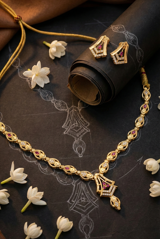 Saanvi Imperial Pendant Set