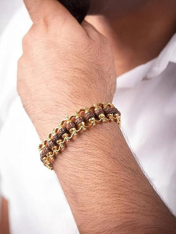 Rudraksha Beaded Bracelet for Men