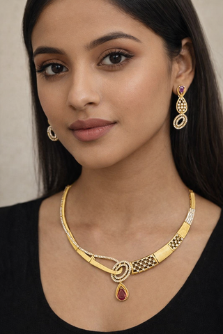 Crimson Royale Necklace Set