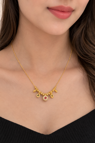Graceful Multi-Charm Necklace