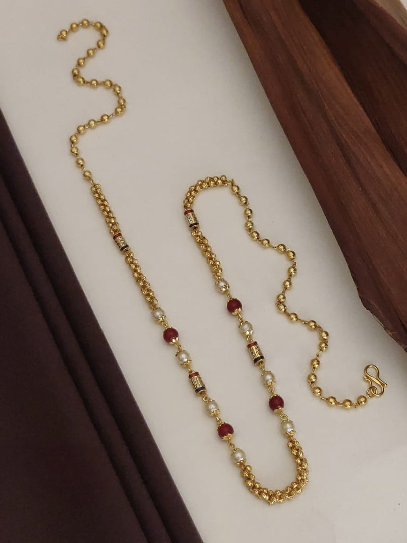 Heritage Gold Pearl Mala