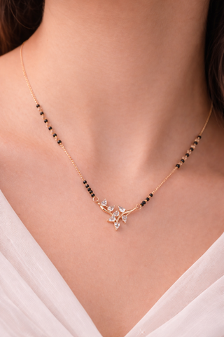 Noir Bloom Mangalsutra Necklace
