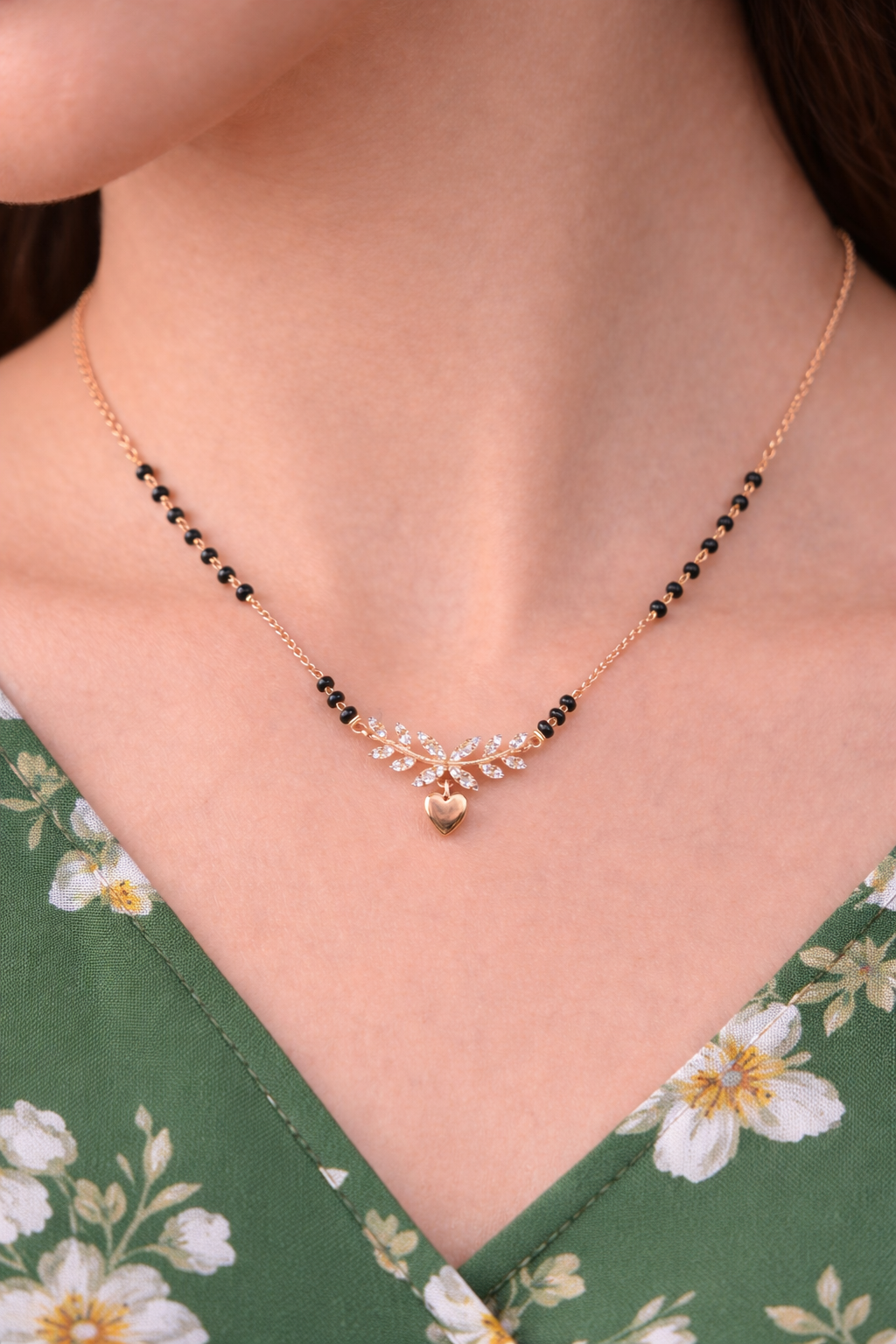 Amora Leaf Mangalsutra