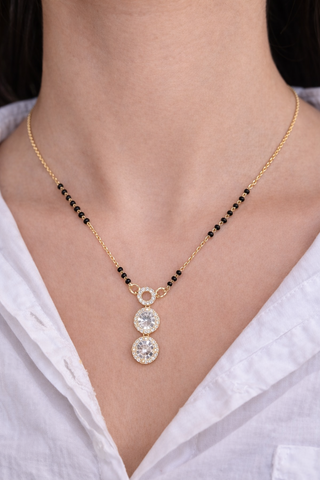 Noorika Triple Halo Mangalsutra