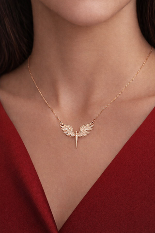 Seraphina Wings Pendant Necklace