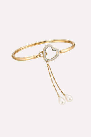 Amora Pearl Heart Bracelet