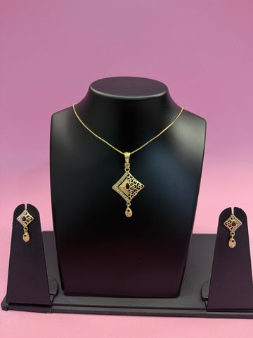 Premium Pendant Set with Matching Earrings