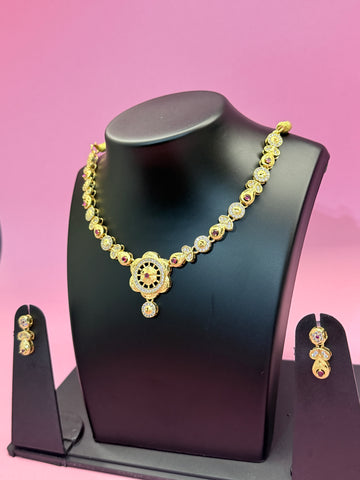 Royal Navratna Glow Necklace Set